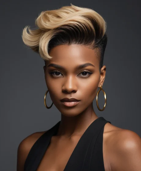 Undercut Bixie with Bold Contrast