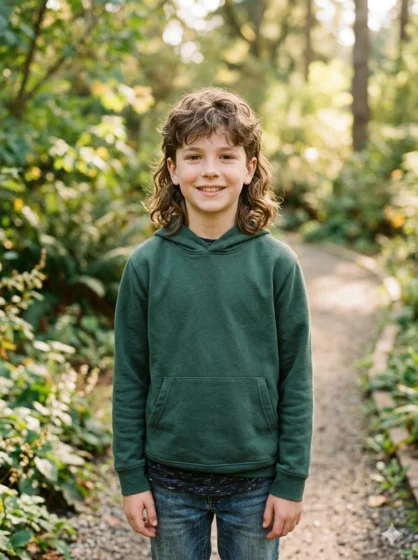 Wavy Baseball Mullet with Medium Length