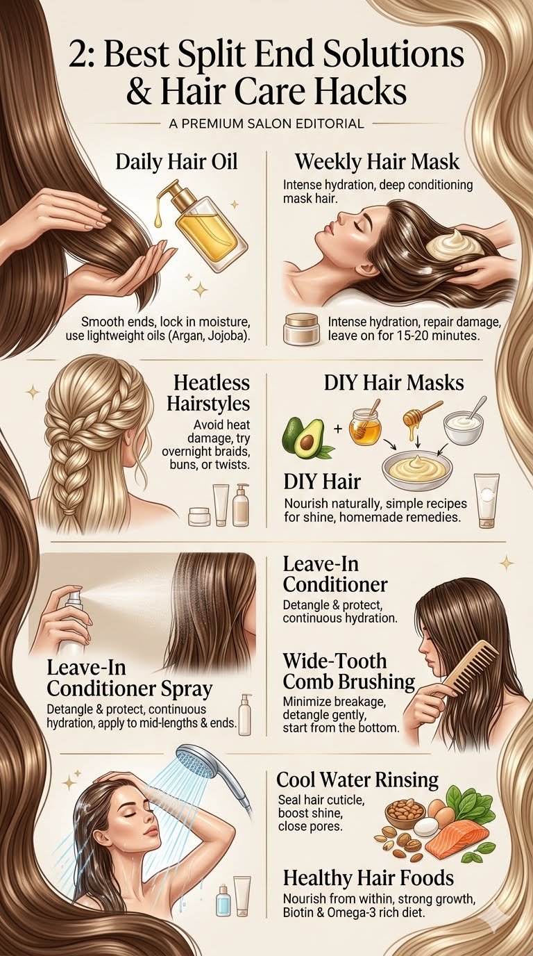 How to Get Rid of Split Ends: 15 Easy Tips, Solutions & Hair Hacks for Healthier Hair