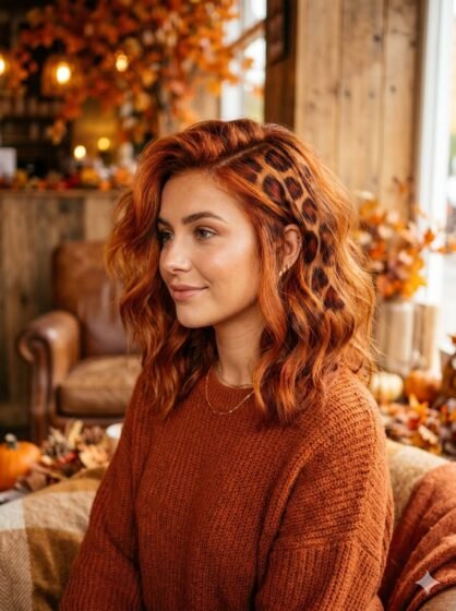 Copper and Brown Leopard