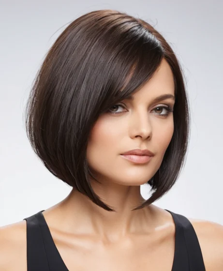 Angled Bob with Longer Front Pieces