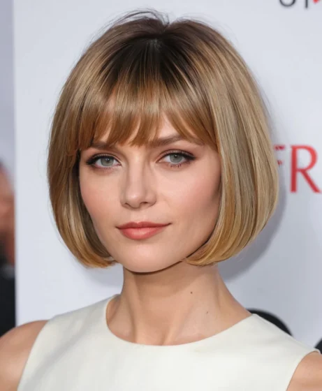 Bob with Side-Swept Fringe