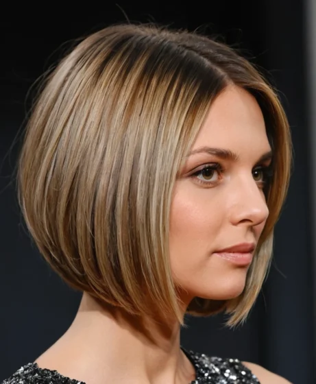 Graduated Bob with Longer Layers in Front