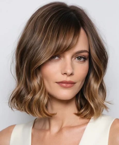 Long Bob with Subtle Waves