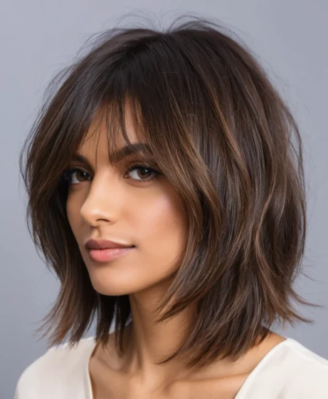 Textured Lob with Razor-Cut Ends