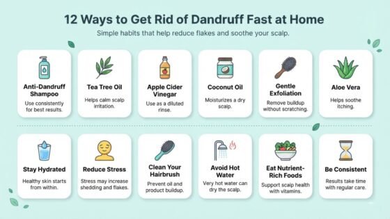 Ways to Get Rid of Dandruff