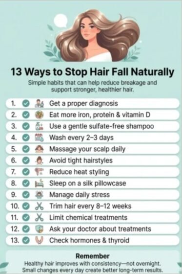 hair fall naturally