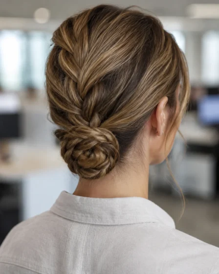 Braided Low Bun