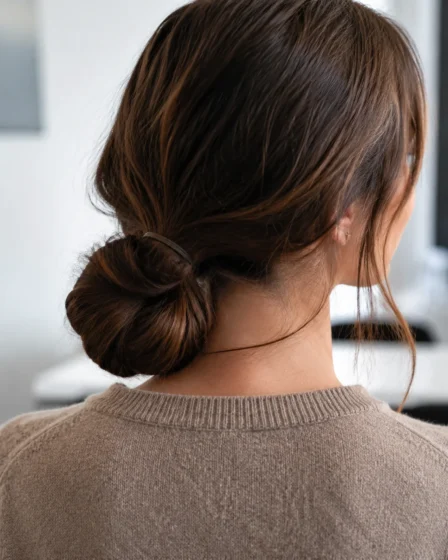 Fold-Over Low Loop Bun