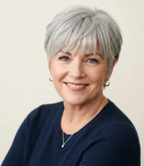 Layered Pixie with Bangs