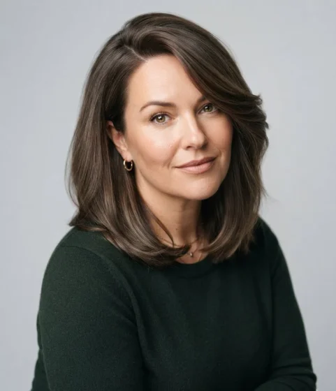 Long Bob with Side Part