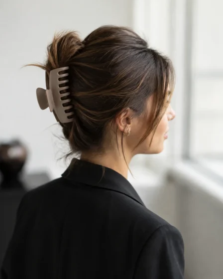 Oversized Matte Claw Clip Twist