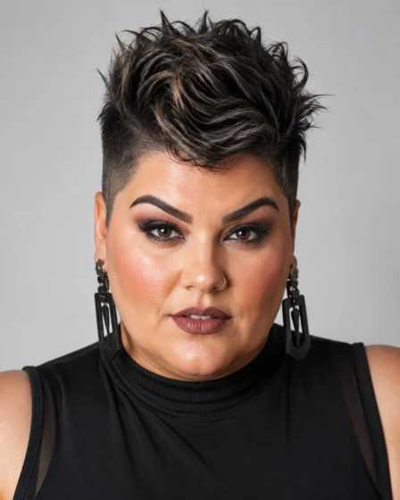 Short Textured Mohawk-Inspired Crop
