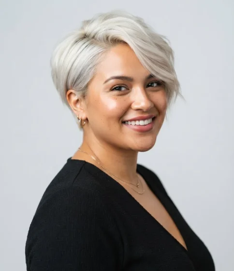 Side-Swept Pixie Cut