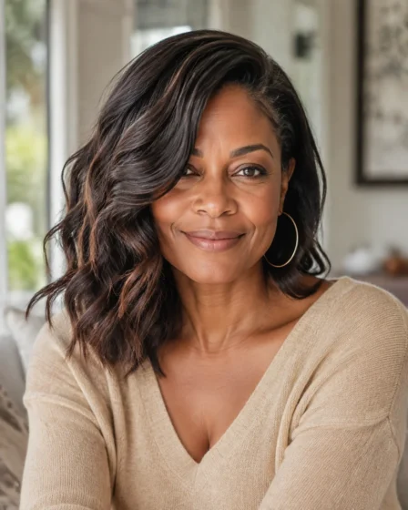 Side-Swept Wavy Lob
