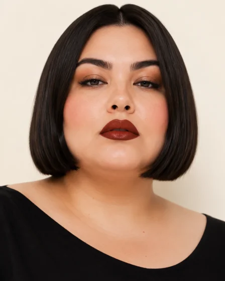 Sleek Blunt Bob Below the Chin
