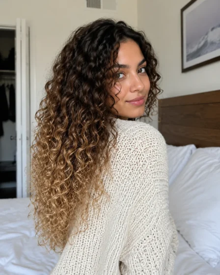 Soft Chestnut-to-Blonde Ombre