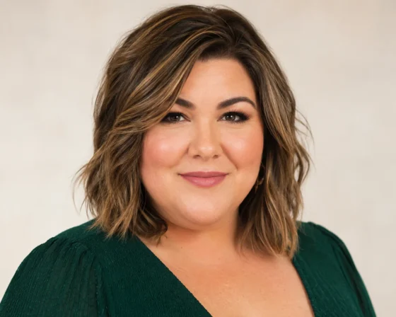 Textured Lob with Face-Framing Layers