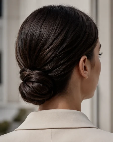 The Tailored Low Chignon
