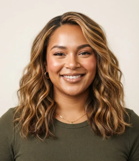 Wavy Lob with Highlights