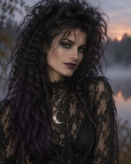 80s Rocker Crimped Witch Waves