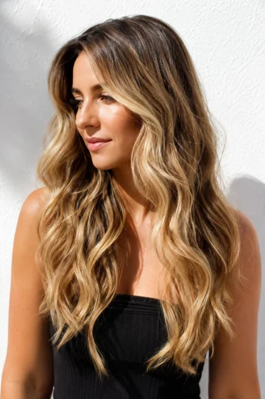 Caramel Honey Blonde Balayage