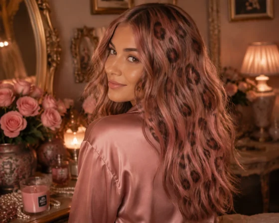 Dusty Rose Gold Leopard Blend