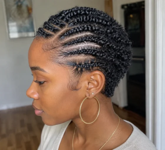 Flat Twist Crown Pixie
