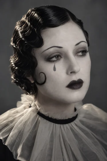 Glossy Pierrot Finger Waves