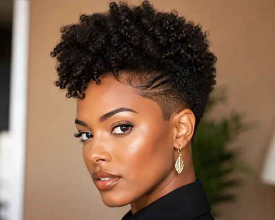 Sleeked Tapered Sides with Volume