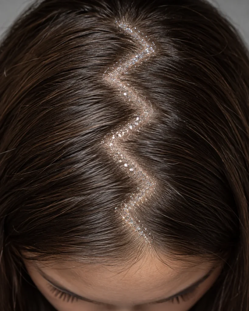 Sparkly Cobweb Parting