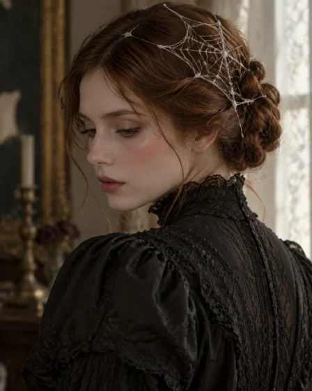 Spiderweb Victorian Bun