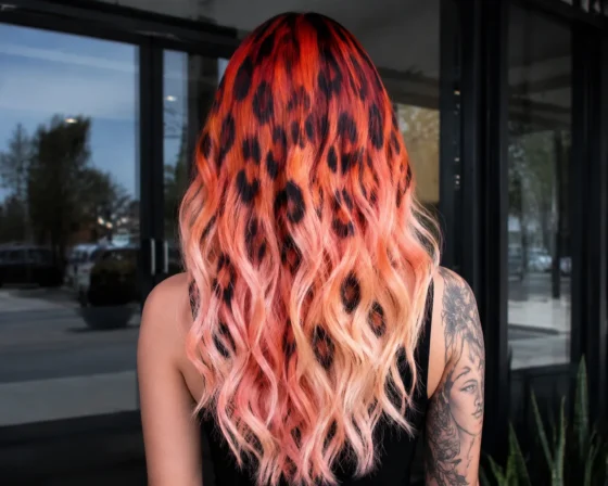 Sunset Gradient Base with Black Spots