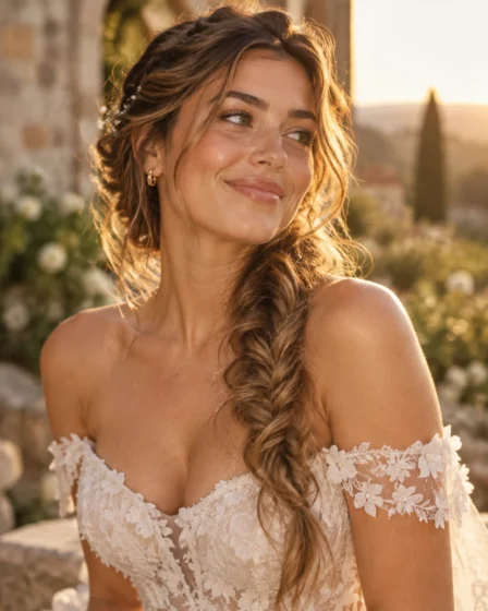 Textured Bohemian Side Fishtail Braid