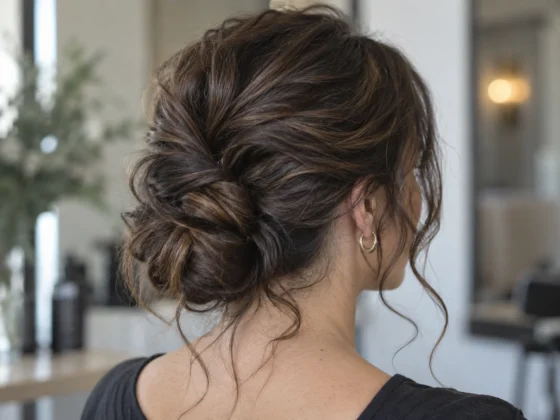 Textured Messy Bun
