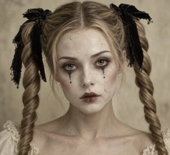 Twisted Porcelain Doll Pigtails