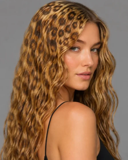 Two-Tone Rosette Leopard Pattern