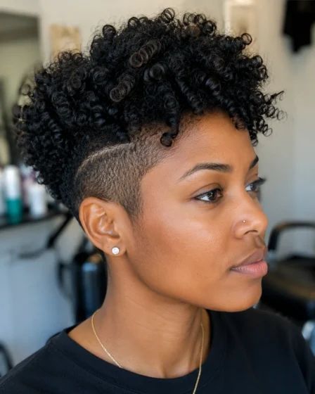 Undercut Curly Pixie