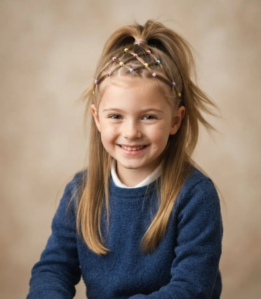 Criss-Cross Front Elastic Sections into High Pony
