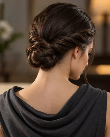 ouble Twisted Low Nape Knot