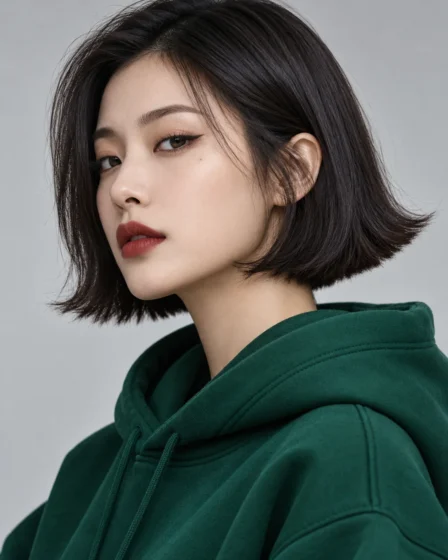 The Flipped-End Beveled Bob