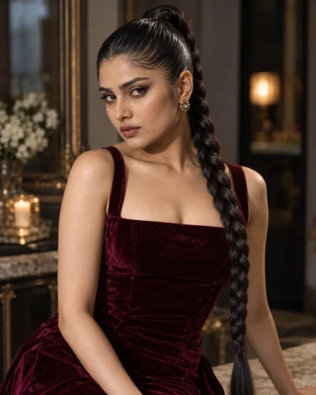 The Sleek French-Plait High Braid